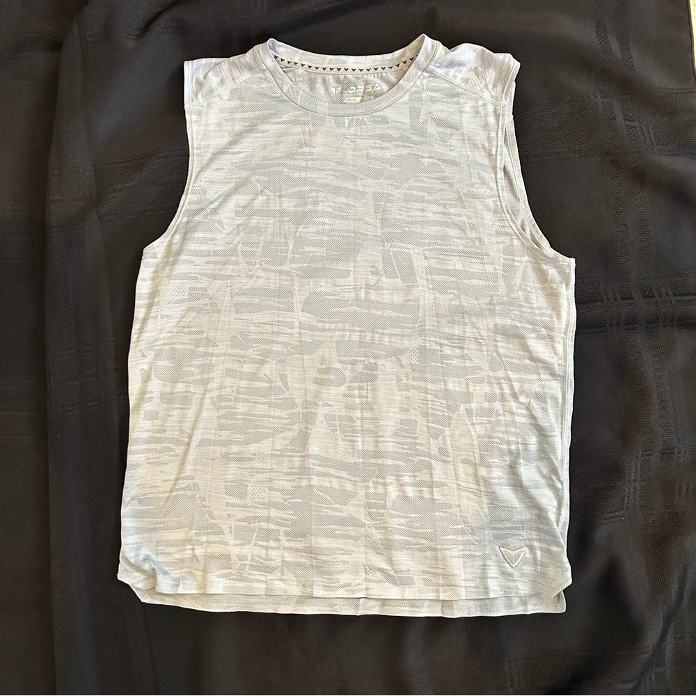 Korsa Runology Men's Gray Tank Top Size Medium
